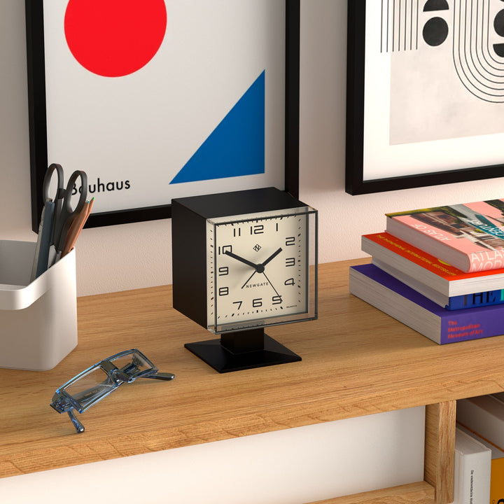Newgate Victor Mid Century Retro Alarm Clock Black 14cm NGALM/VIC67K 4