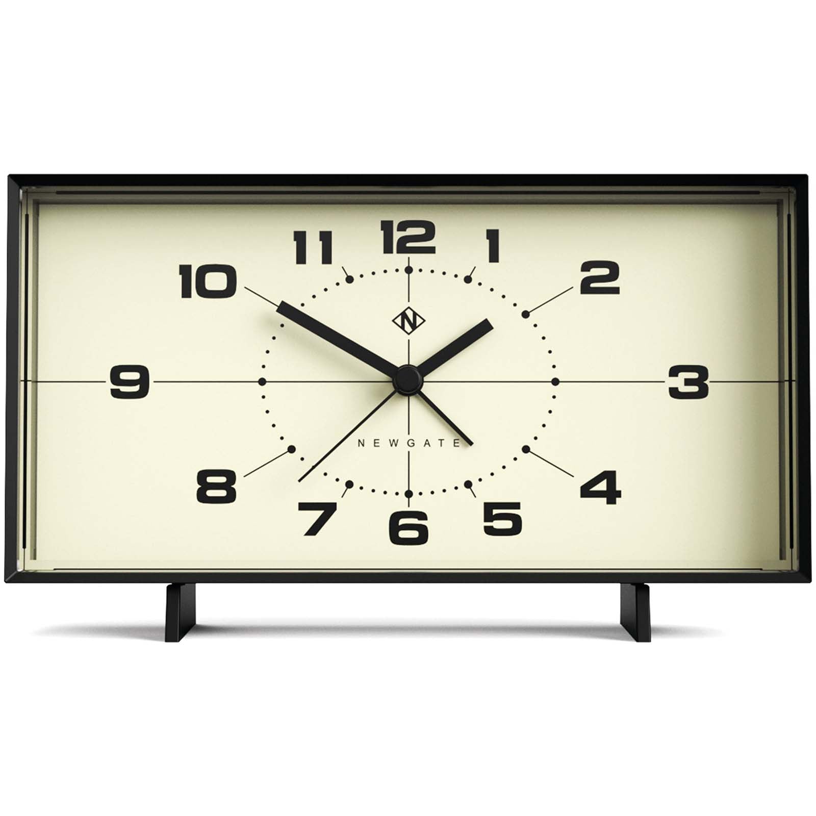 Newgate Wideboy アラームクロック - ブラック&クリーム Buy Newgate Wideboy Alarm Clock Black 21cm Online – Oh Clocks