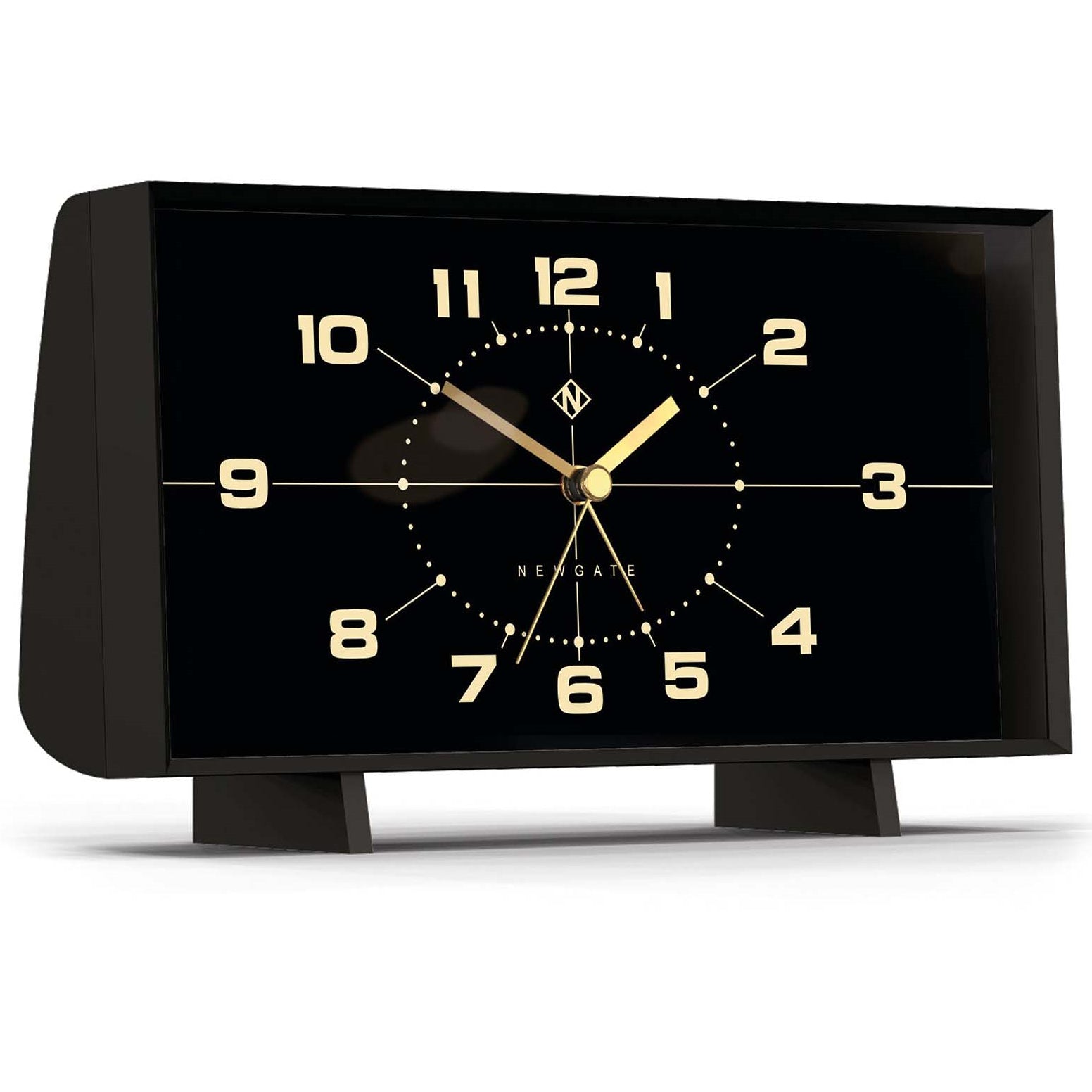 Newgate Wideboy アラームクロック - ブラック&クリーム Newgate Wideboy alarm clock in black and cream – Newgate World