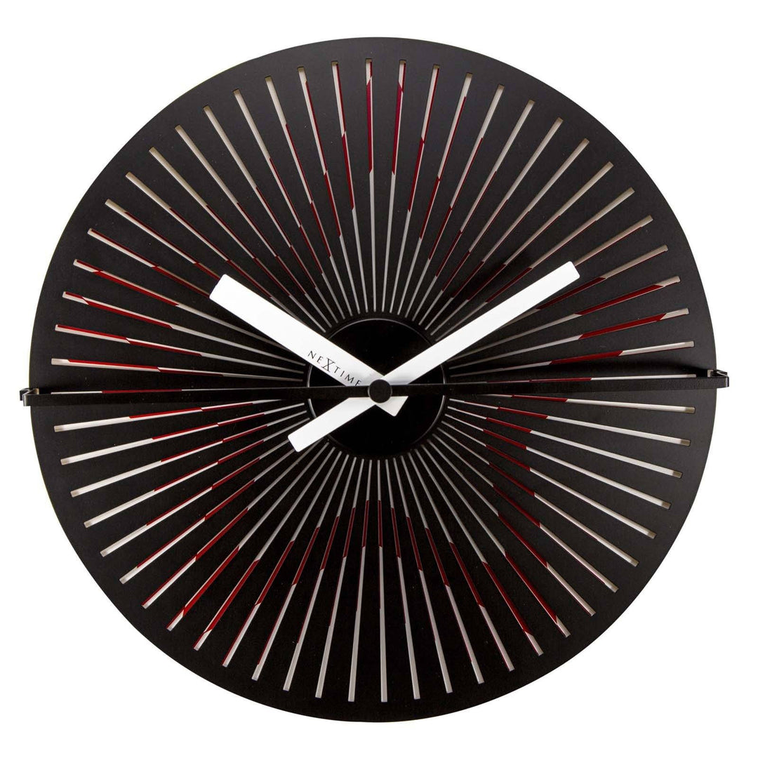 NeXtime Pulsing Star Metal Motion Wall Clock 30cm 573128 