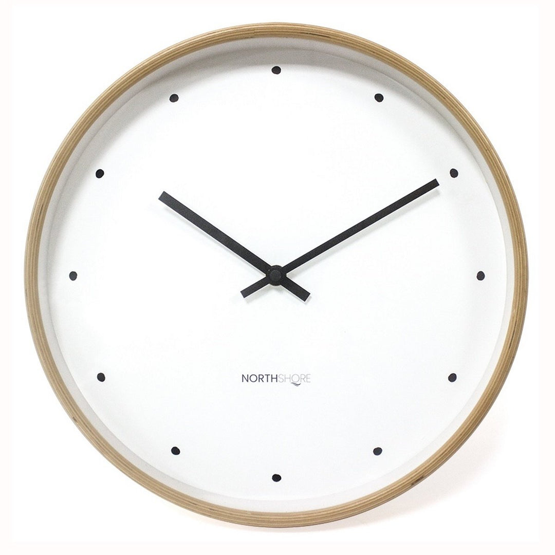 North Shore Bentwood Minimalist Wall Clock 32cm 64011 1