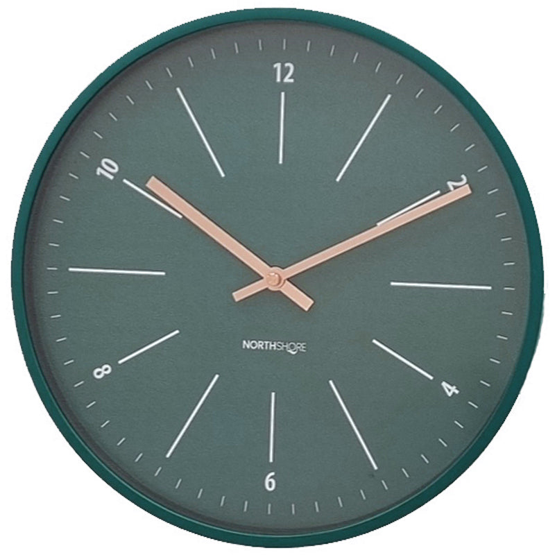 North Shore Cassie Chic Wall Clock Teal 32cm 64006 1