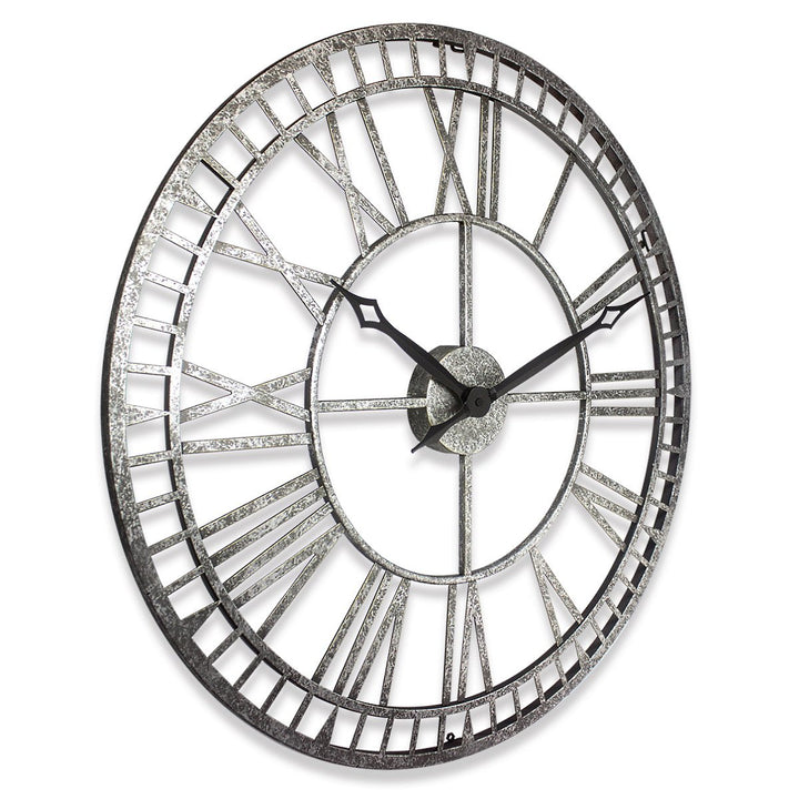 North Shore Dean Large Iron Wall Clock Antique 61cm 64015 2