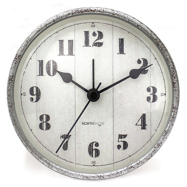 North Shore Mylo Sturdy Silent Alarm Clock Antique 11cm 64016 1
