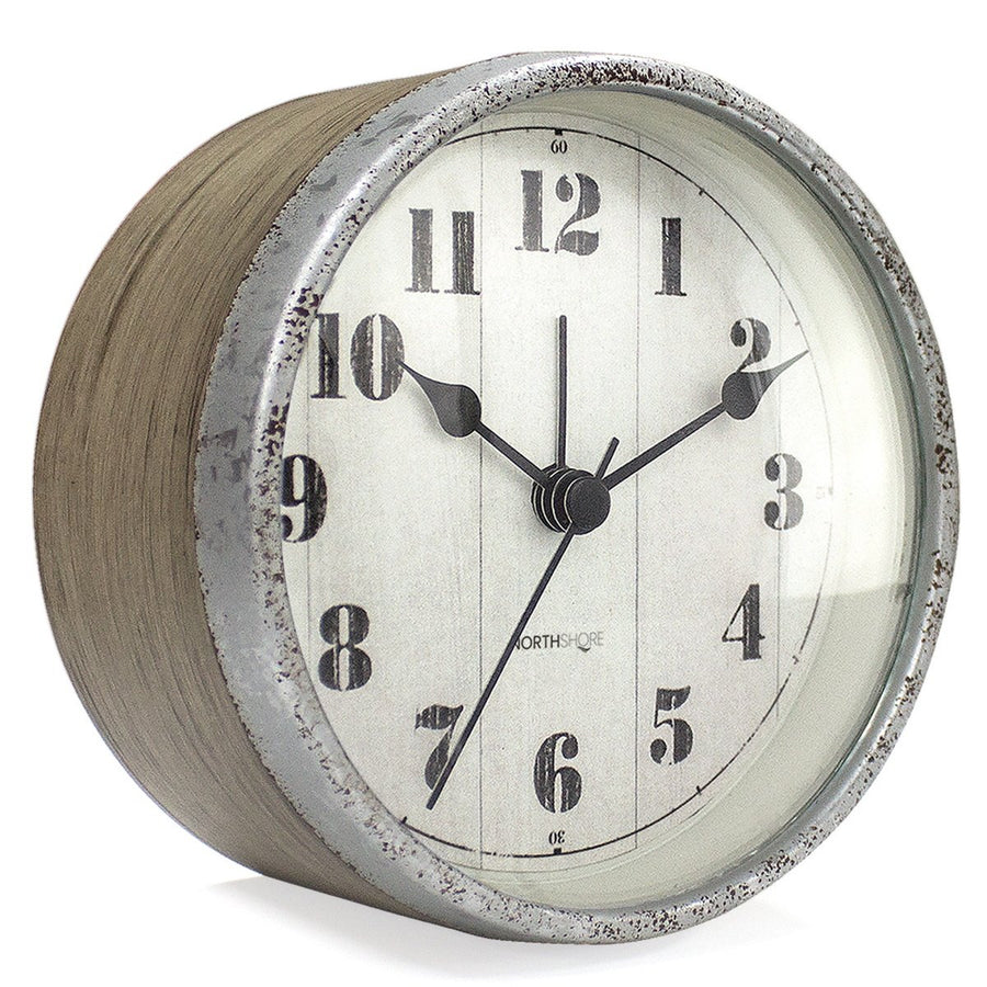 North Shore Mylo Sturdy Silent Alarm Clock Antique 11cm 64016 2