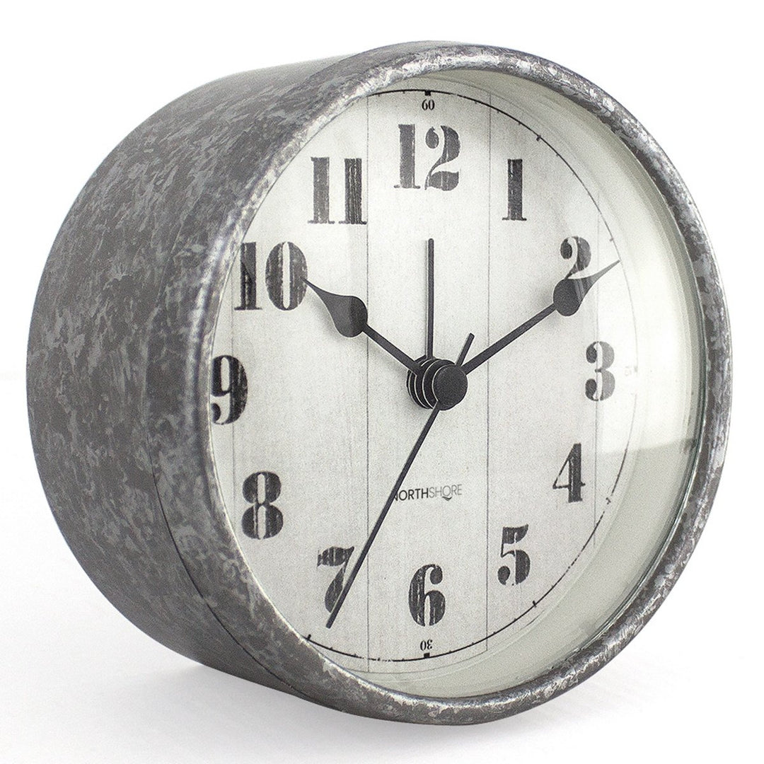North Shore Mylo Sturdy Silent Alarm Clock Grey 11cm 64017 2