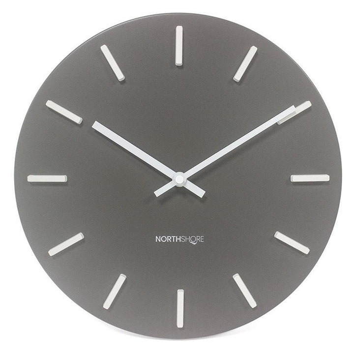 North Shore Wade Open Metal Wall Clock Dark Grey 30cm 64007 1