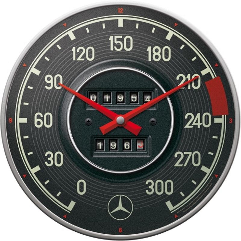 Nostalgic Art Mercedes Benz Speedo Wall Clock 30cm 5151091 1