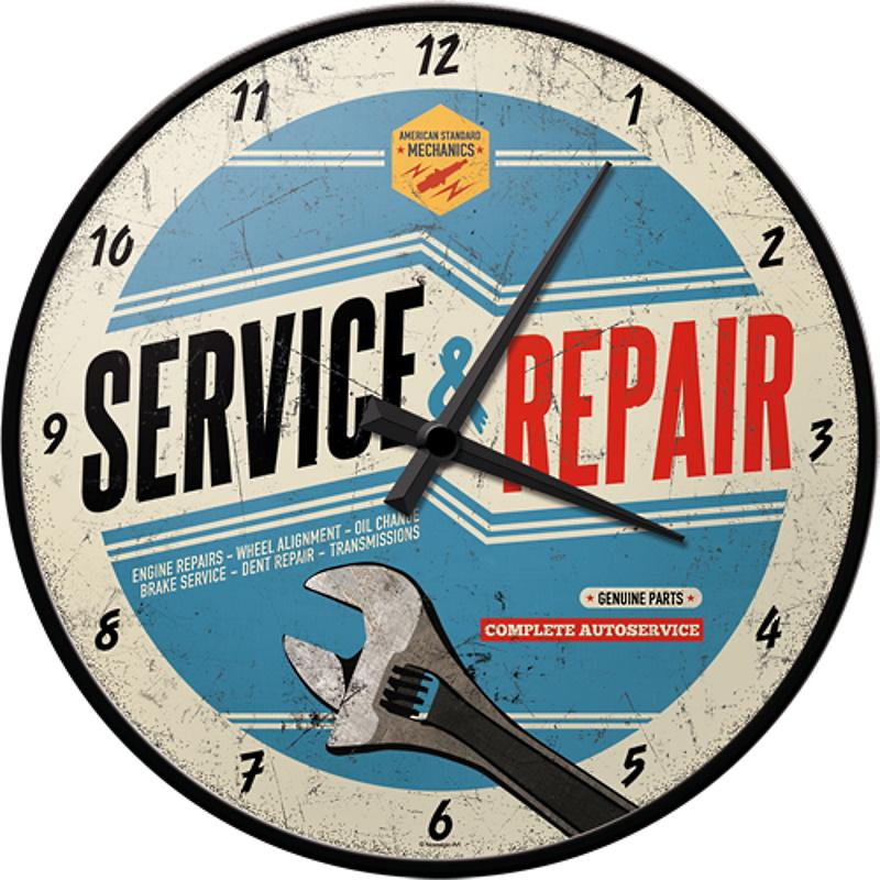 Nostalgic Art Service Repair Wall Clock 30cm 5151062 1