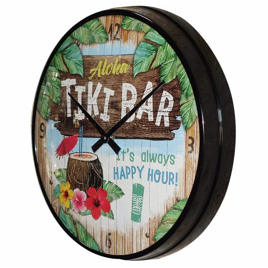 Nostalgic Art Tiki Bar Wall Clock 30cm 5151093 2