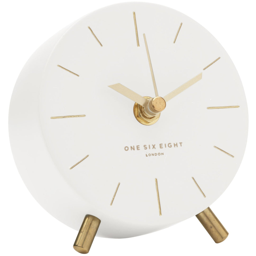One Six Eight London Angelo Alarm Clock White 12cm 23102 1