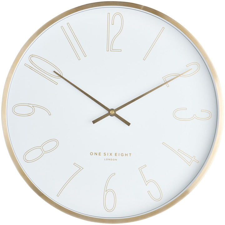 One Six Eight London Astrid Wall Clock White 40cm 23106 1