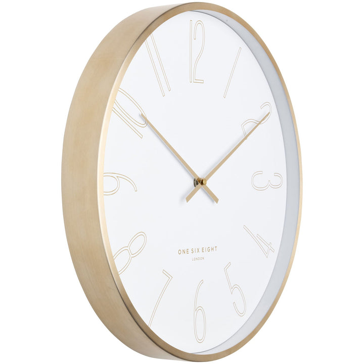 One Six Eight London Astrid Wall Clock White 40cm 23106 2