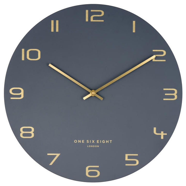 One Six Eight London Blake Wall Clock Charcoal Grey 30cm 22148 2
