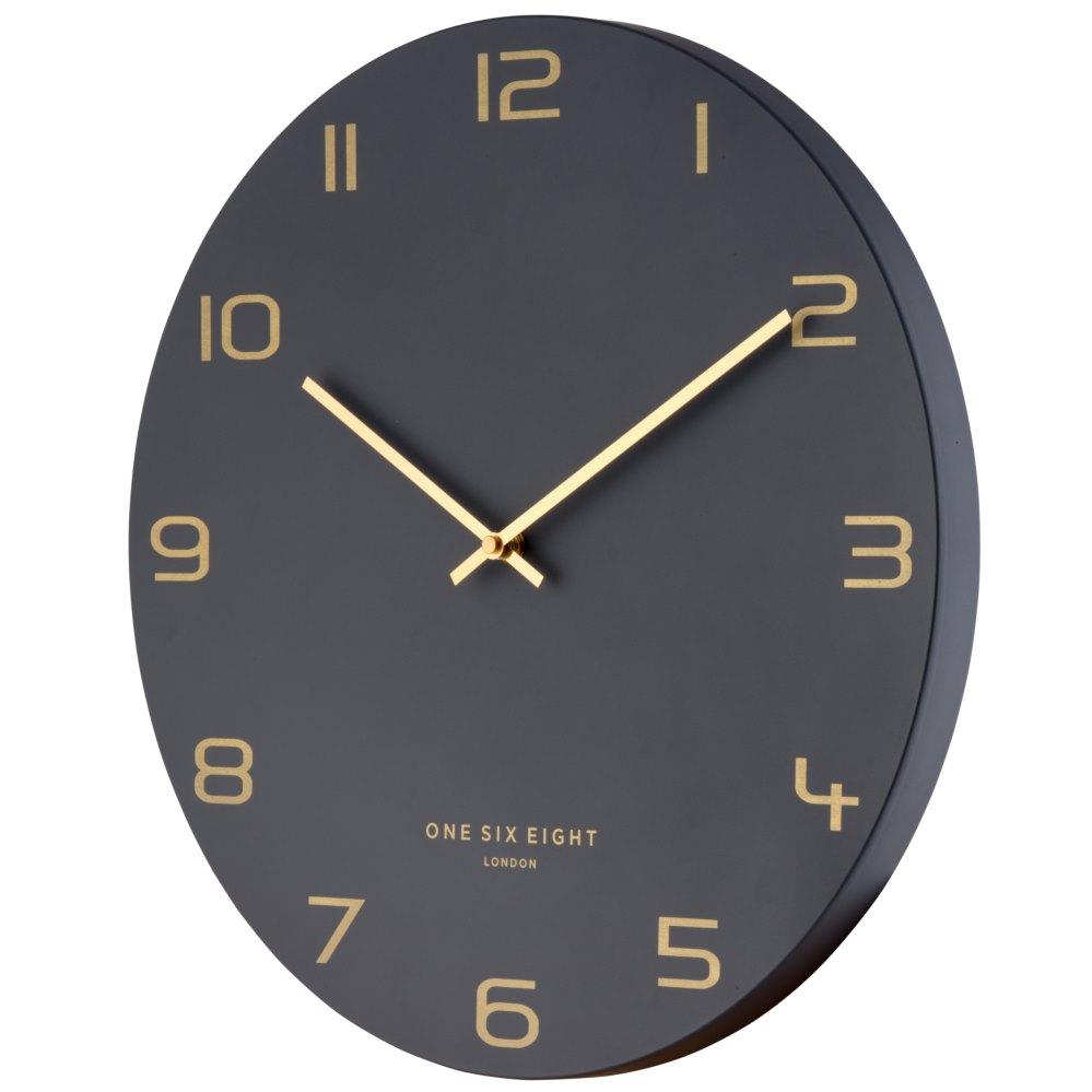 One Six Eight London Blake Wall Clock Charcoal Grey 40cm 22116 1 #size_40cm