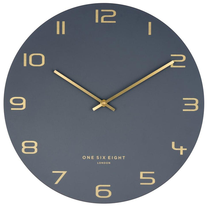 One Six Eight London Blake Wall Clock Charcoal Grey 40cm 22116 2