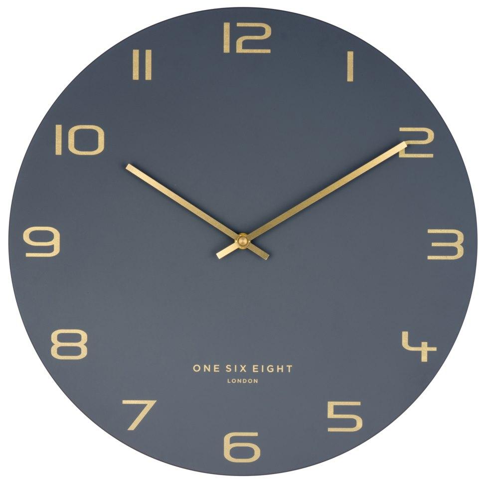 One Six Eight London Blake Wall Clock Charcoal Grey 40cm 22116 2