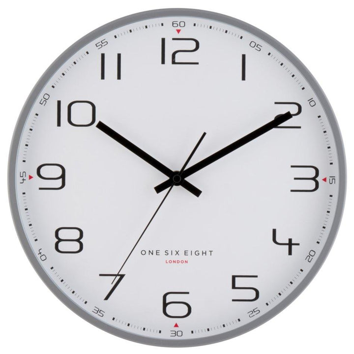 One Six Eight London Carmen Wall Clock Cool Grey 30cm 22114 3