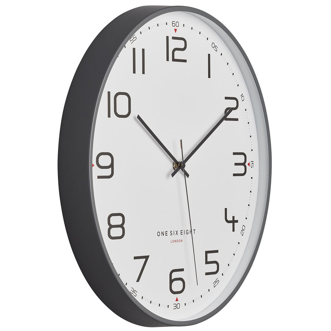 One Six Eight London Carmen Wall Clock Cool Grey 40cm 22126 2