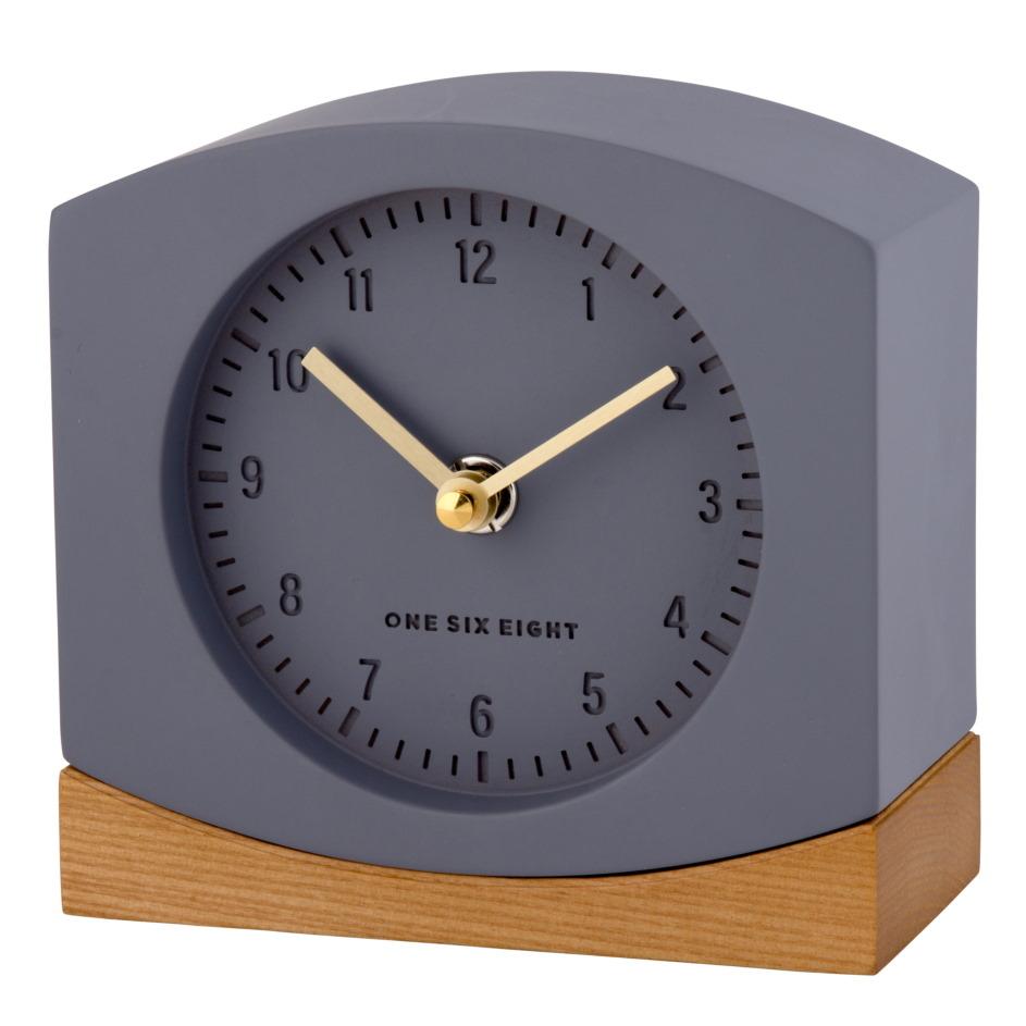 One Six Eight London Charlotte Mantel Clock Grey 13cm 21029 4