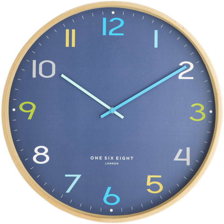 One Six Eight London Dream Wall Clock Navy 53cm 24022 1