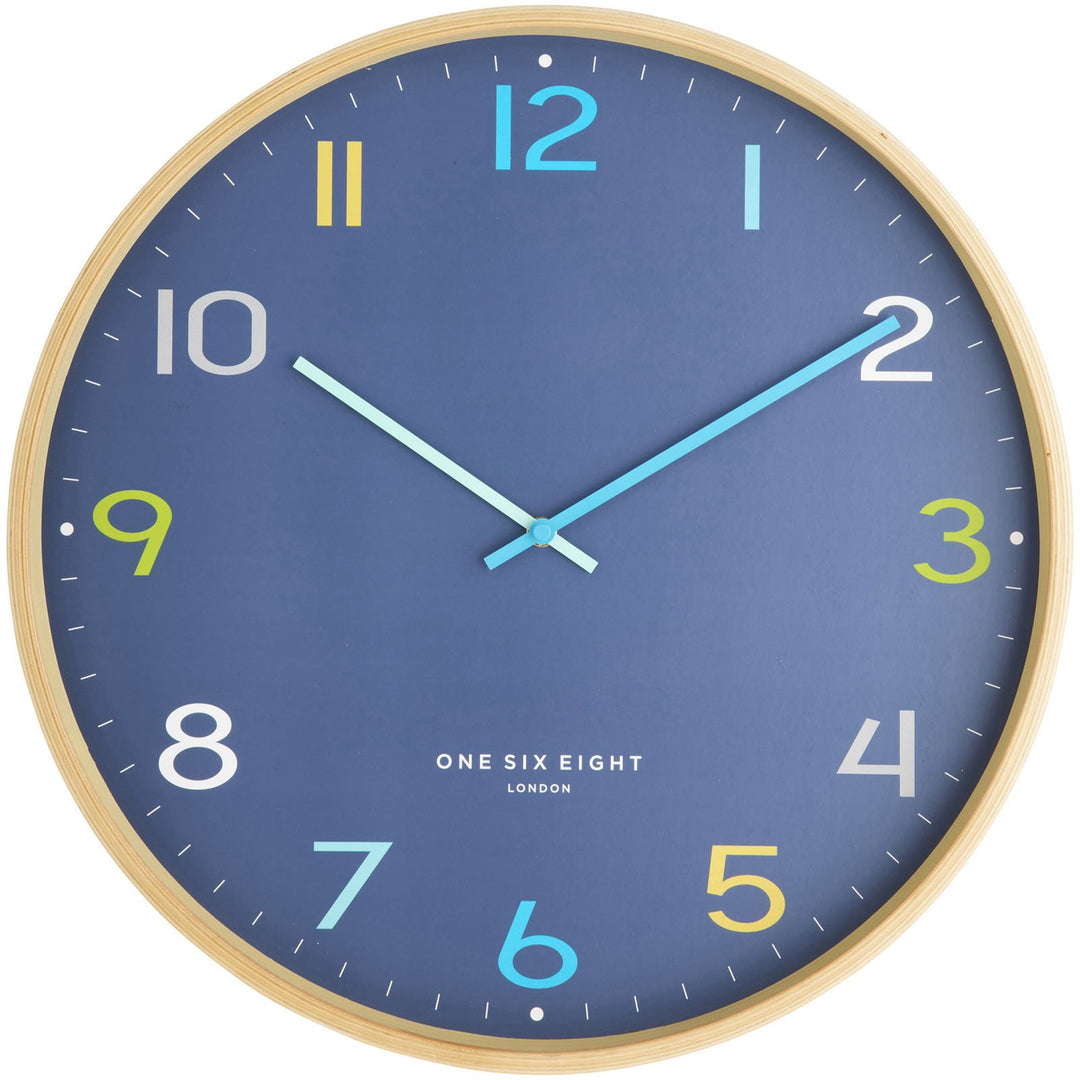 One Six Eight London Dream Wall Clock Navy 53cm 24022 1