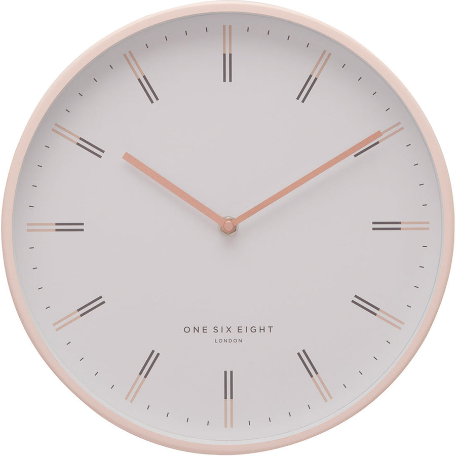 One Six Eight London Ellie Wall Clock Blush 30cm 23160 1
