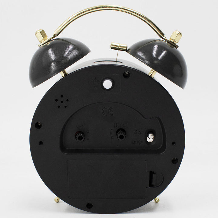One Six Eight London Elsa Twin Bell Alarm Clock White 16cm 23111 2