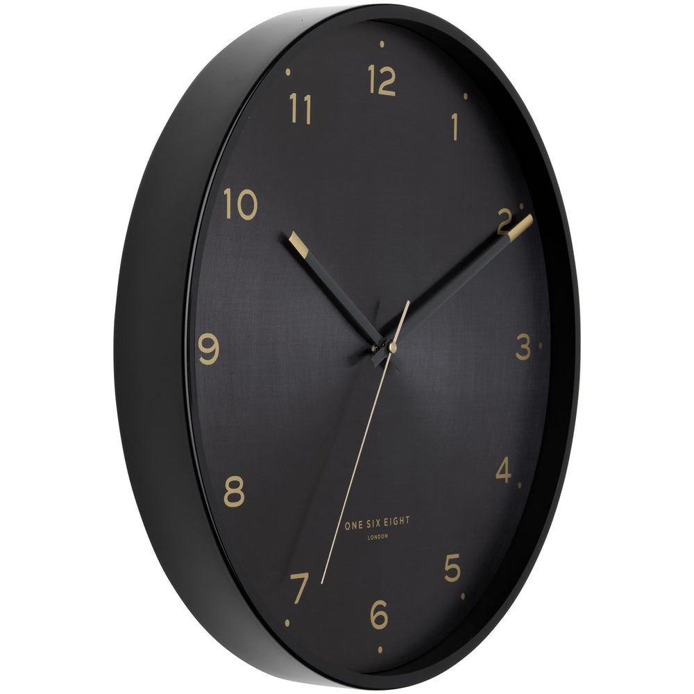 One Six Eight London Elsa Wall Clock Black 40cm 23107 2