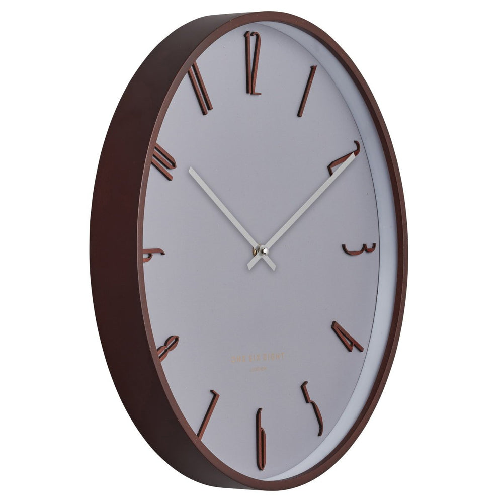 One Six Eight London Freddie Wooden Wall Clock Cool Grey 41cm 24003 2