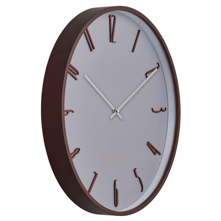One Six Eight London Freddie Wooden Wall Clock Cool Grey 53cm 24010 2