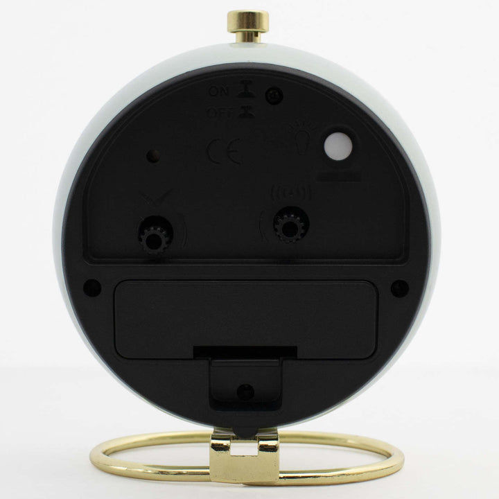 One Six Eight London Grace Vintage Metal Alarm Clock Sage Green 11cm 23148 3