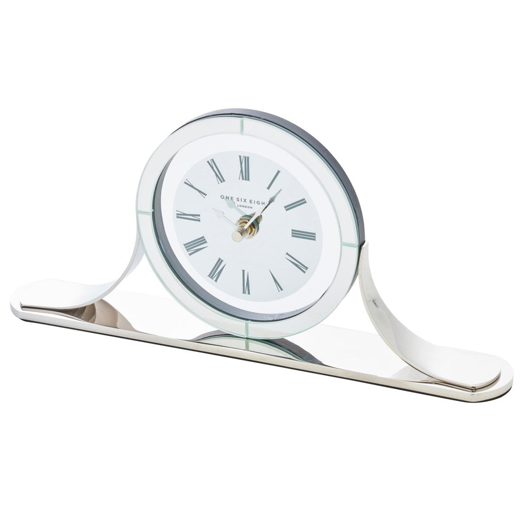 One Six Eight London Hamptons Glass Mantel Clock 32cm 53131 1