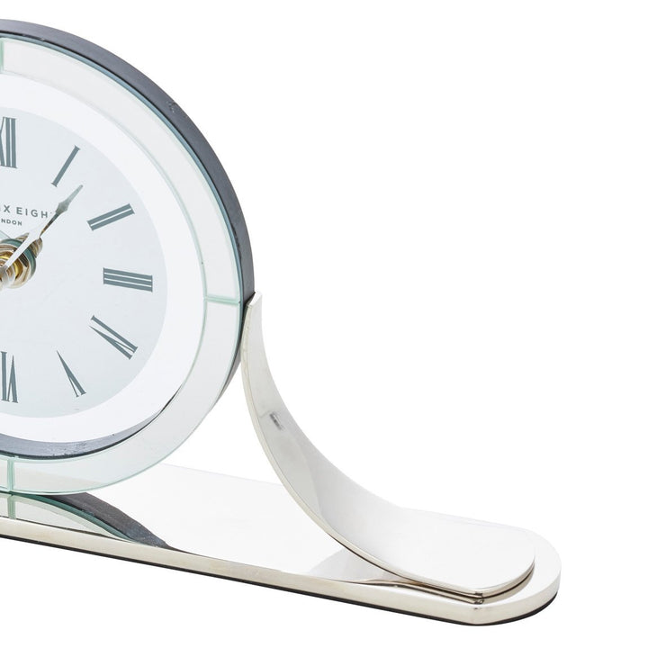 One Six Eight London Hamptons Glass Mantel Clock 32cm 53131 2