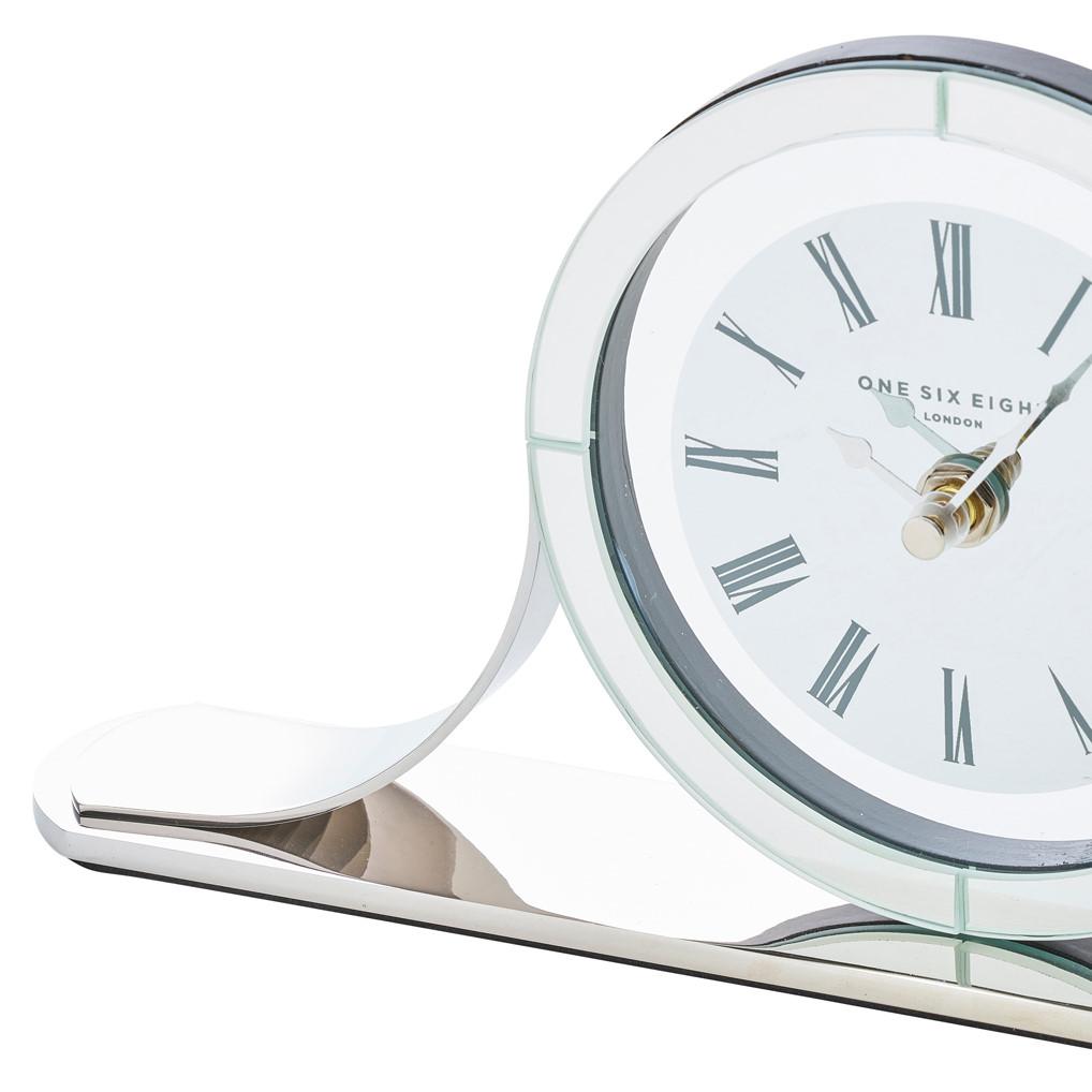 One Six Eight London Hamptons Glass Mantel Clock 32cm 53131 3