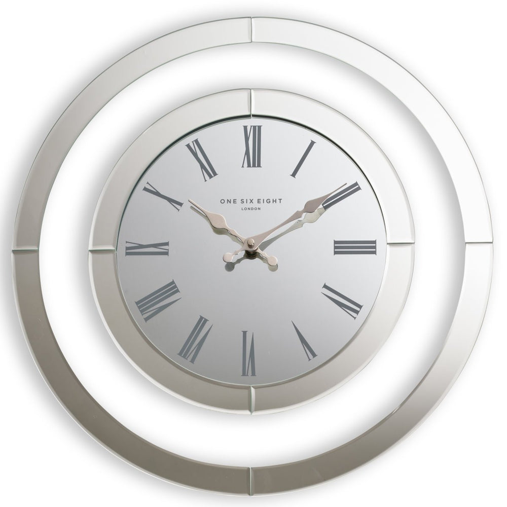 One Six Eight London Hamptons Glass Wall Clock 50cm 53130 1
