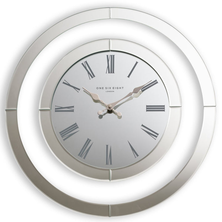 One Six Eight London Hamptons Glass Wall Clock 50cm 53130 1