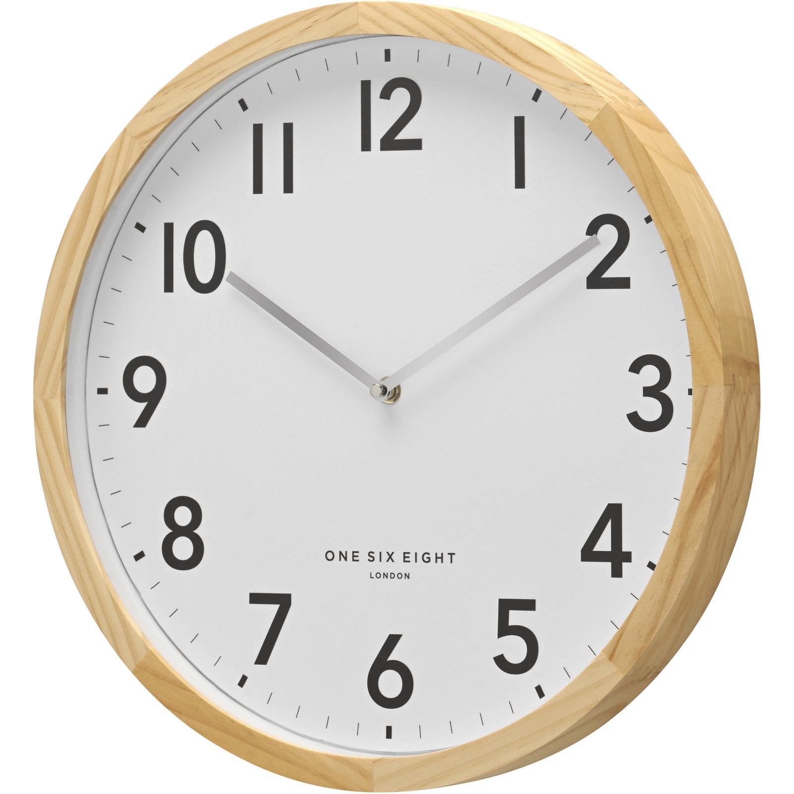 One Six Eight London Jack Solid Pine Wall Clock White 40cm 61042 2 #size_40cm