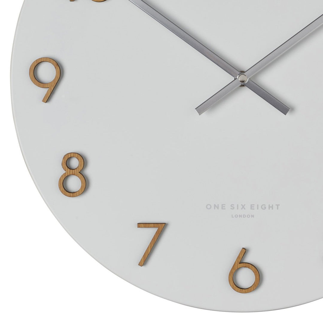 One Six Eight London Katelyn Metal Wall Clock White 40cm 22151 4