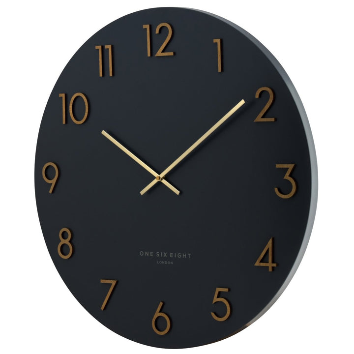 One Six Eight London Katelyn Wall Clock Charcoal Grey 60cm 22136 3