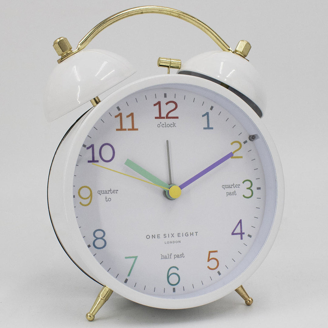 LEARN The Time White Alarm Clock