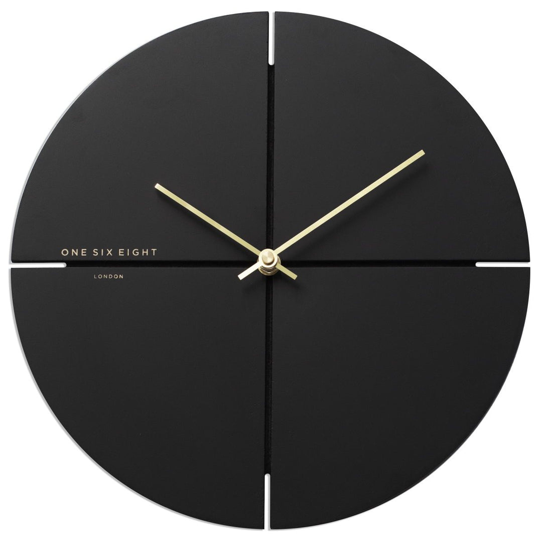 One Six Eight London Liam Minimal Wall Clock Charcoal Grey 30cm 23019S 1