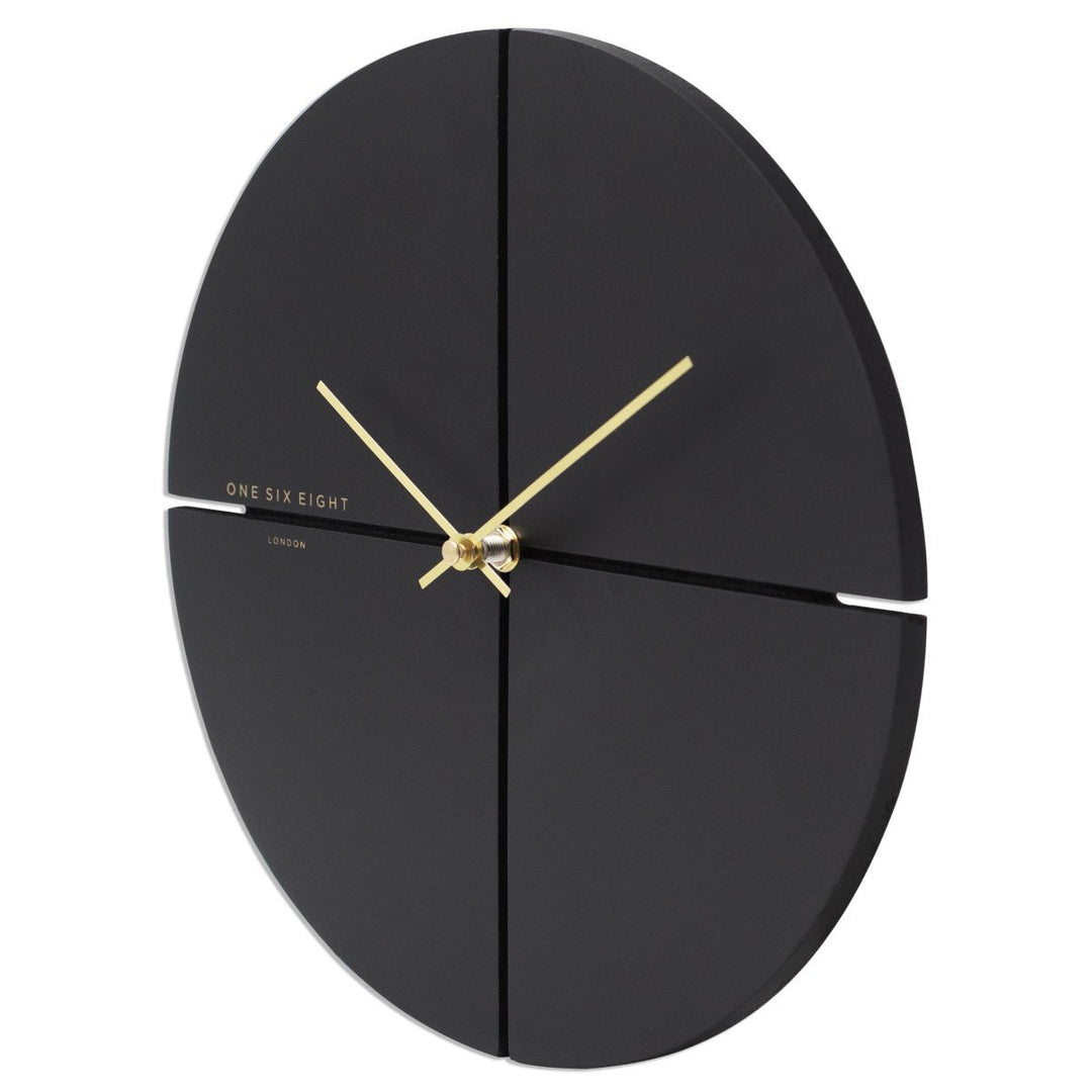 One Six Eight London Liam Minimal Wall Clock Charcoal Grey 30cm 23019S 2