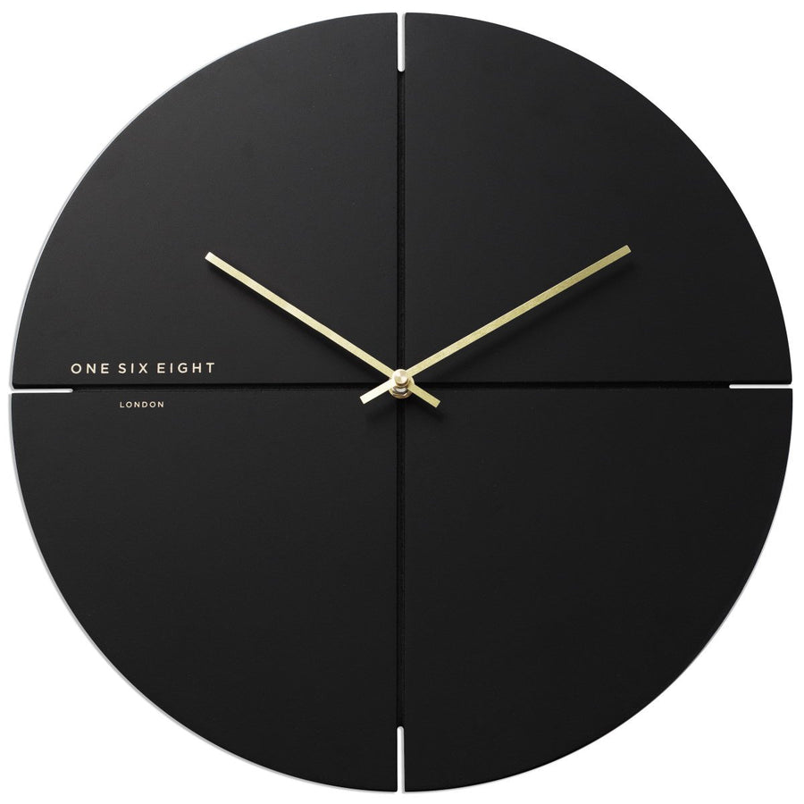 One Six Eight London Liam Minimal Wall Clock Charcoal Grey 40cm 23019M 1
