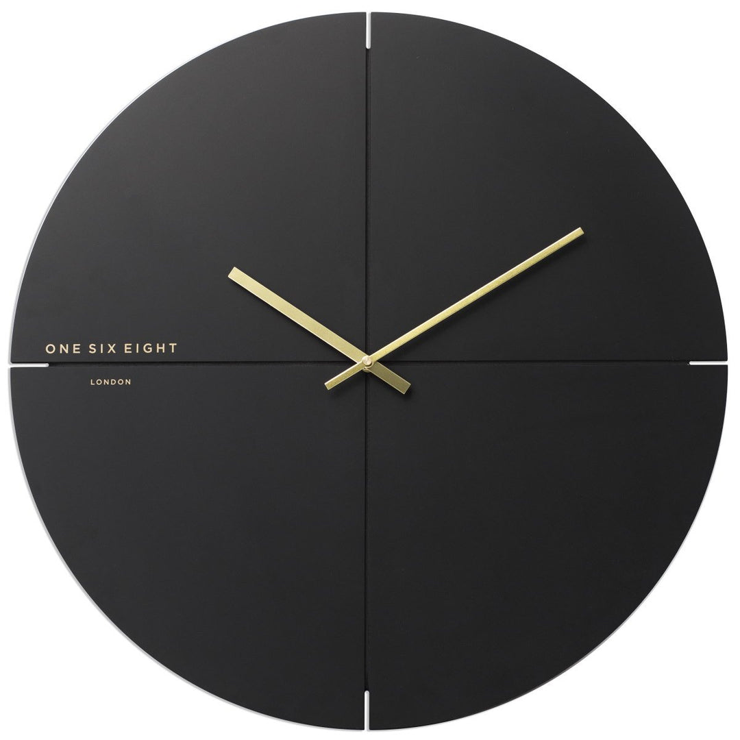 One Six Eight London Liam Minimal Wall Clock Charcoal Grey 60cm 23019L 1