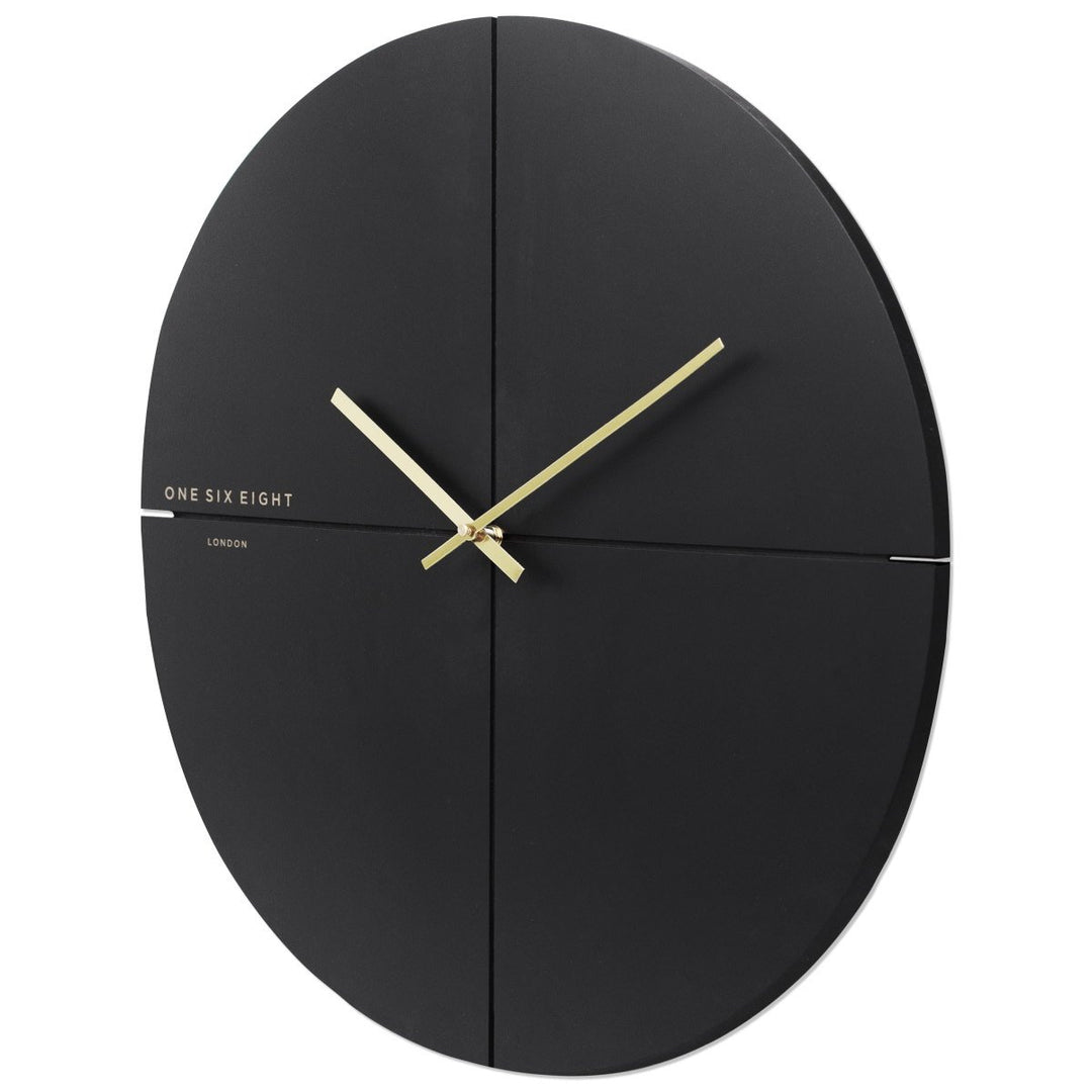 One Six Eight London Liam Minimal Wall Clock Charcoal Grey 60cm 23019L 2