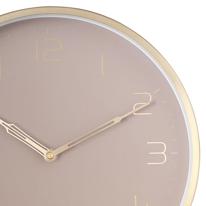 One Six Eight London Lily Champagne Gold Metal Wall Clock 30cm 23014 2