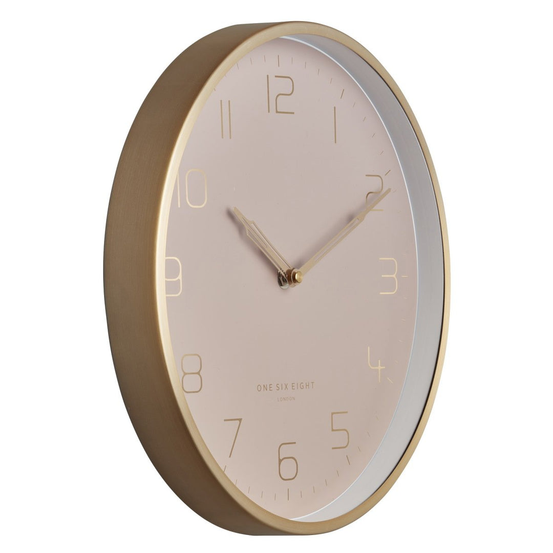 One Six Eight London Lily Champagne Gold Metal Wall Clock 30cm 23014 4