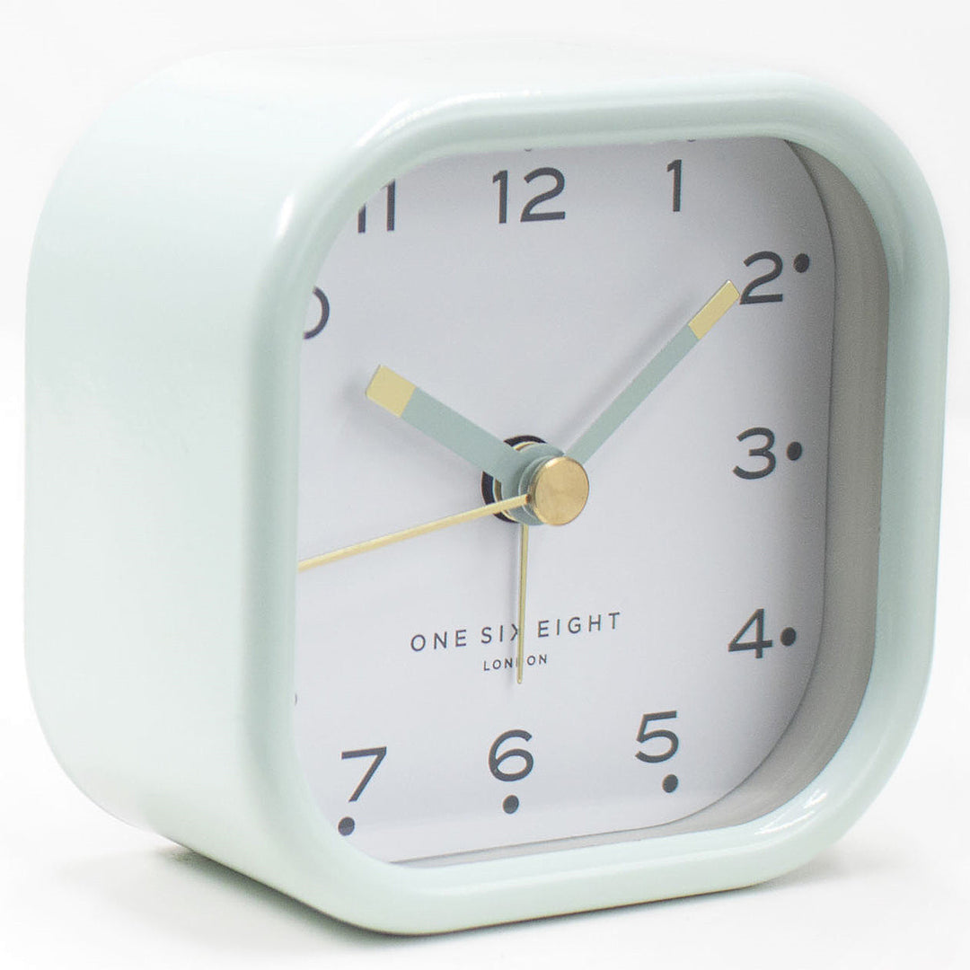 One Six Eight London Lisa Alarm Clock Sage Green 7cm 23121 5