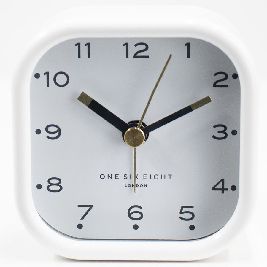 One Six Eight London Lisa Alarm Clock White 7cm 23120 1